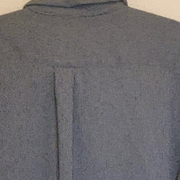 Zanella Men's L Shirt Long Sleeve Hidden Button Black/Gray Stripe Made In Italy - Picture 7 of 8